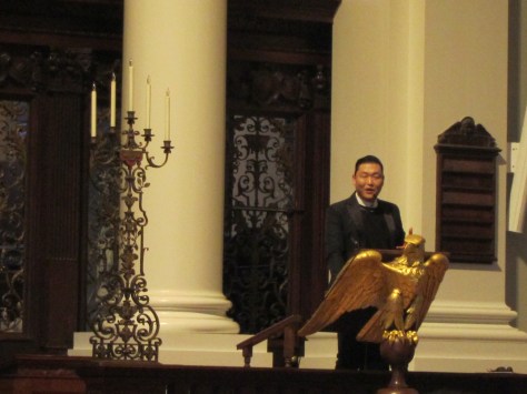 he found it surreal to be speaking in Harvard.  he wasn't the only one...